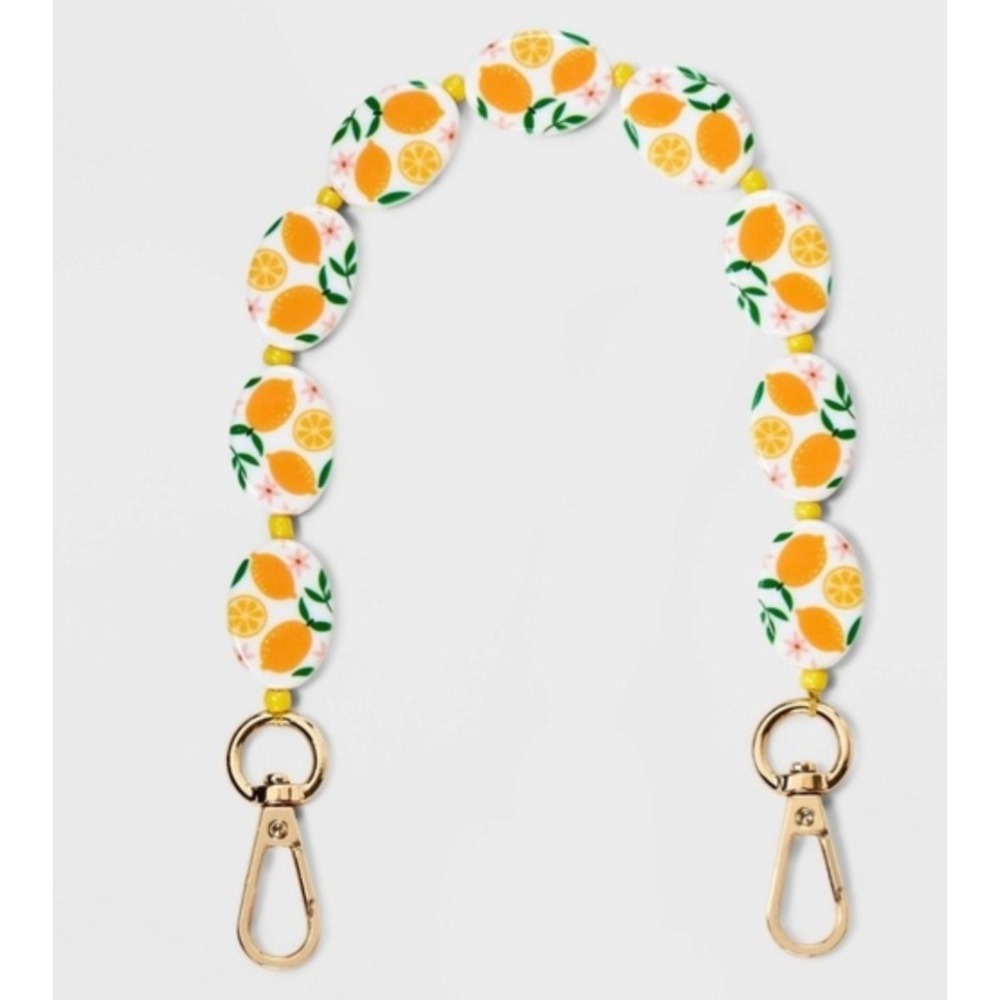 Universal Thread Mixed Lemon Beaded 9.8 Inch HandbagStrap